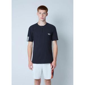 25 FW 요지야마모토 남성 로고 모티프 티셔츠  yyy0162204blk