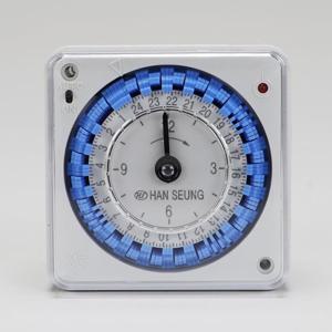 국산 간판 24시간용 기계식 타임스위치 HTS-24A 타임스위치 타이머스위치 콘센트타이머 국산타이머 자동타이머 타이머콘센트 전원타이머