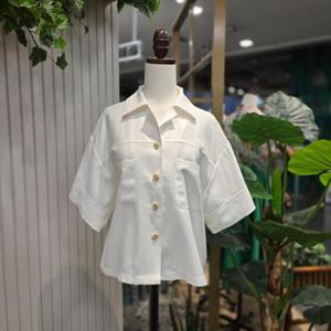 t스테파니 HC05 린넨포켓반팔셔츠자켓 A25JK5225H