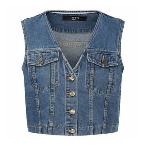 [레코브](레코브) 데님 브이넥 베스트(LC61C9DV502X)