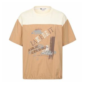 [레코브](레코브) 프린트 배색 반팔 블라우스(LK61C9BL534X)