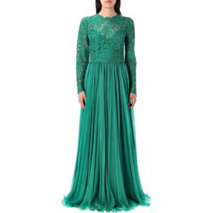 돌체앤가바나   긴팔원피스 SS25 F6TJPTGDCTFV0402 5716916 EMERALD GREEN