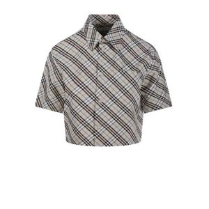 버버리   반팔 셔츠 SS25 8101121 5484032 Grey