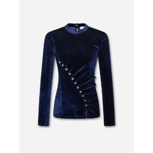 파코라반   니트 FW25 25AJTO708VI0338VELVET JERSEY 5935576 Cobalt Blue