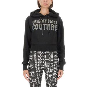 베르사체 진스 꾸뛰르   후드 티셔츠 FW24 77HAIL00CF00L899 4016815 BLACK