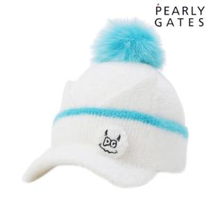 파리게이츠 (521E4CP301) 여성 데빌 스마일 캣이어 폼폼 비니캡