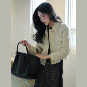 [쥬크]린넨 헤링본 셔츠 자켓 (Z252MSF108)