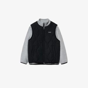 휠라키즈트레이닝세트 TQJ FK2FTG4201X-BLK 2in1 플리스 맨투맨 조끼 세트