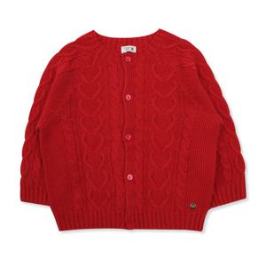 [오가닉맘]레드니트꽈배기가디건- MIFTGA03