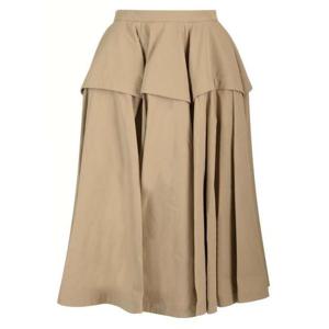 25 FW 보테가 베네타 컴팩트 A라인 스커트 베이지 771700VA5Y0