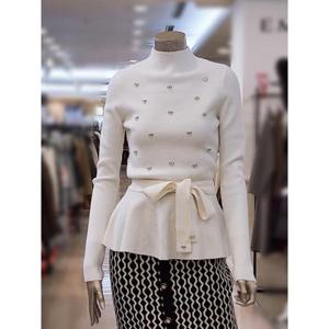 미니멈 세이브존03 미니멈 비딩 포인트 페플럼 니트 AWMXDAKU1060A