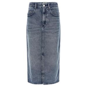 이자벨마랑   롱스커트 FW25 JU0045FBB1H07I30LU 5544255 Blue