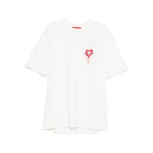 비전 오브 슈퍼   반팔 셔츠 FW25 VS003TE 02 PUFF PRINT WHT 6424831 White