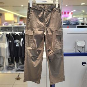 [에꼴리에]MARIO피치 스판 파라슈트 카고 바지24c5201