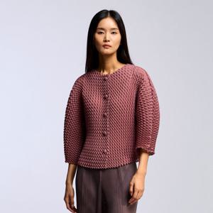 [플리츠미(여성)]지그재그 돌먼 플리츠 가디건_PPCDF025003