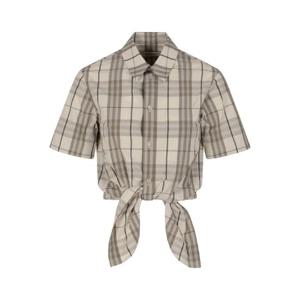 버버리   반팔 셔츠 SS25 8109229C2539 5796904 COTTON IP CHECK