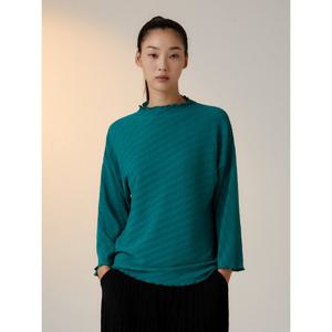 [플리츠미][플리츠미] 오블리크 돌먼슬리브 티셔츠_PPTSF024012