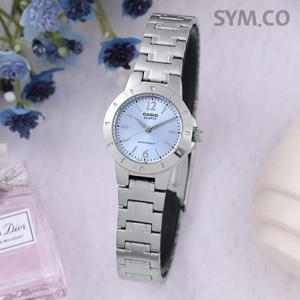 카시오 LTP-1177A-2A 클래식 아날로그 쿼츠 정장 여자 메탈 시계 c