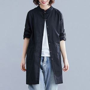 [나야홍]빅사이즈 405 린넨롤업루즈롱남방 DNTJ710