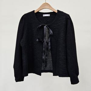 [나야홍]빅사이즈 410 리버양리본미니가디건 DIRS639