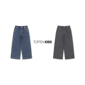 [탑텐키즈]MKF4DP2211 여아) 루즈 와이드 데님 팬츠