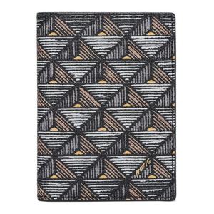 [노티그]피라미드패턴 카드지갑 세로형 블랙