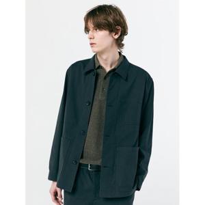 [노티그]코튼혼방 사파리 자켓 차콜그레이