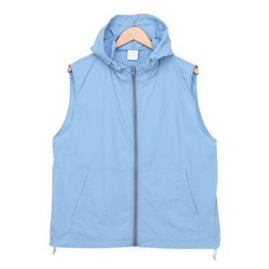 [스콰즈] 시어 초경량 바람막이 데일리 루즈핏 후드 조끼 SRAT049