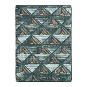 [노티그]피라미드패턴 카드지갑 세로형 그린