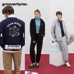 그루브라임 기모 후드 집업+맨투맨+조거팬츠 총 3종 세트 남녀공용