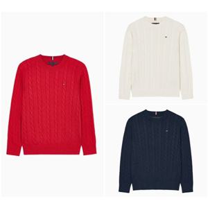 [타미힐피거칠드런TD] 코튼 케이블 스웨터 (T42F6WWO020BT1)