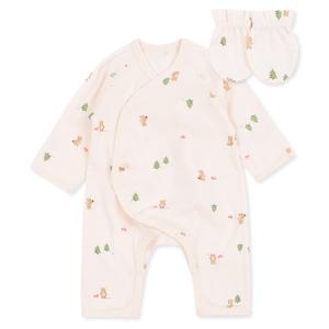 [오가닉맘]미니워니배내가운손싸개세트 MJFNBW13