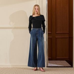 [에고이스트][BL] 와이드 턱 속기모 데님 팬츠(ER4ODP02)