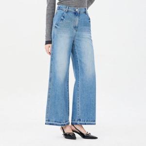 [시슬리]도밍고 뒷밴딩 와이드 데님팬츠_SADP10441