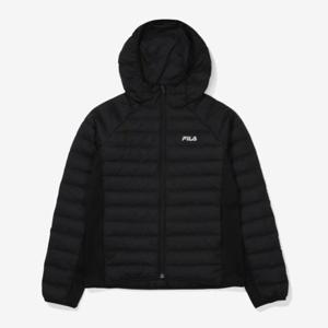 휠라 여성 후드 우븐 다운 경량패딩자켓 FS2DJF4251F_BLK