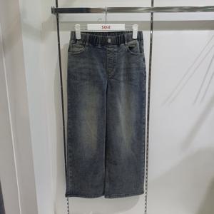 [소이]와이드 기모 빈티지진 25W0208_KG