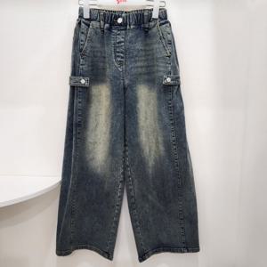 [소이]사이드폴딩  와이드  기모  빈티지진 25W5258