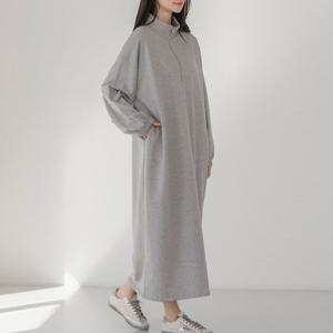 [아이우먼] 무지하이넥반집업원피스 YYV419M510 빅사이즈