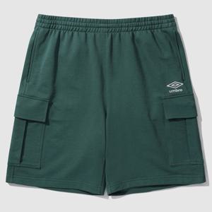 [엄브로] 공용 플레이버 니트 카고 5부 면 반바지 그린 UP121CHP15