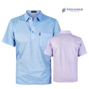 [필골드] PT908n912 PARKTOWN 5대2 실켓잔줄 반소매 카라티셔츠