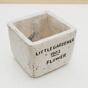 아트박스/진바스 1902 다육이 사각 시멘트화분 중형