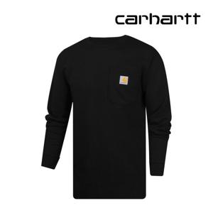 칼하트 남성 긴팔티셔츠 워크웨어 포켓 롱 슬리브 블랙 K126-BK