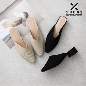 [엑스퍼스]니트소재의 여성 뮬 슬링백-엘르