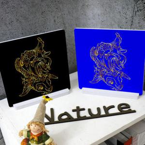 아트박스/꾸밈 ia986-스탠드액자2P_부귀와출세의상징황금잉어02