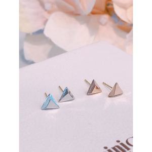 미니골드 14K 쁘띠 트라이앵글 스톤 귀걸이 ETRM4215