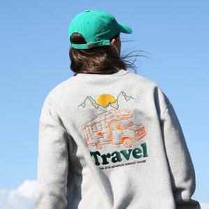 플루크 캠핑카 자수 맨투맨티셔츠 FMT3020-Z / 4color