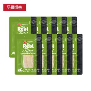[하림펫푸드] 더리얼 필렛 닭안심 22g 10개