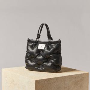 [지센] (2컬러) 피어로즈 라벨 장식 패딩백 LAABO206