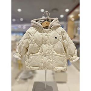 [백화점]블루독베이비[hu]25.FW가을겨울 CR)플리스후드덕다운점퍼 45A19-114-01 패딩점퍼 오리털점퍼 유아아우터