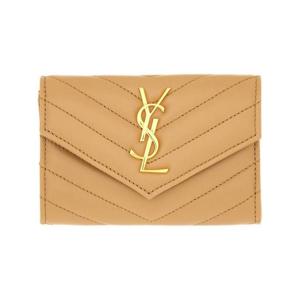 생로랑 지갑 414404 AAA442357 Beige